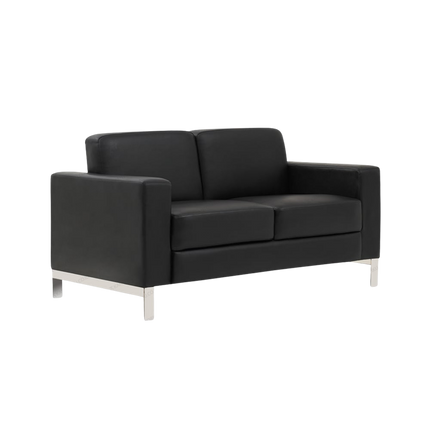 Sofa 2 seater ergonomis nyaman terjangkau dengan bahan PU leather premium Tersedia di Kantorku.co.id