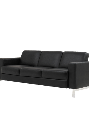 Sofa 3 seater ergonomis nyaman terjangkau dengan bahan PU leather premium Tersedia di Kantorku.co.id