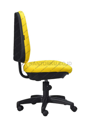 Savello kursi staf modern dengan kombinasi fitur gaslift dan kaki nylon kokoh, memberikan kenyamanan luar biasa di ruang kerja profesional Kantorku.