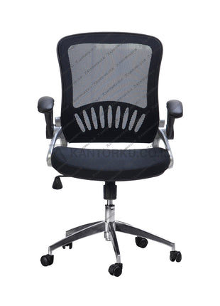 Kursi Savello ergonomis dengan material berkualitas dan jaminan garansi dua tahun, ideal untuk produktivitas kerja di kantorku.co.id.