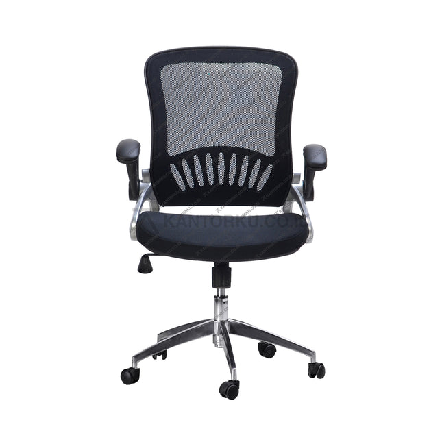 Kursi Savello ergonomis dengan material berkualitas dan jaminan garansi dua tahun, ideal untuk produktivitas kerja di kantorku.co.id.