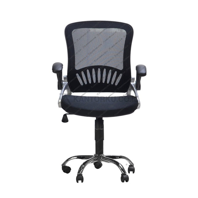 Kursi kantor Savello ergonomis dengan desain modern dan garansi dua tahun untuk kenyamanan serta keandalan di Kantorku.