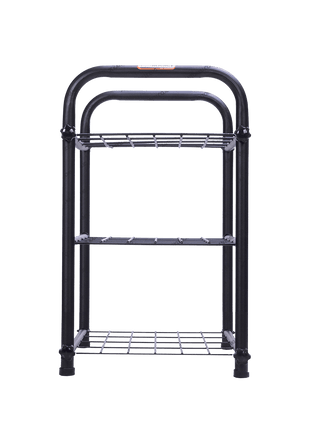 Rak sepatu serbaguna dengan finishing powder coating – Kantorku