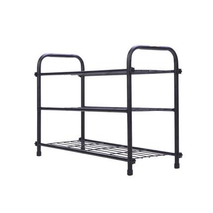 Rak sepatu MAMI1 3 susun warna hitam putih – Kantorku