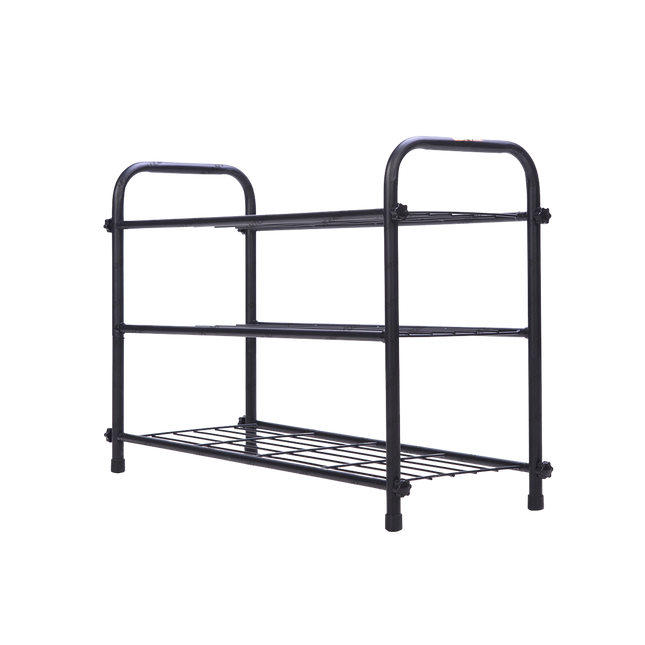 Rak sepatu MAMI1 3 susun warna hitam putih – Kantorku