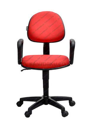Kursi Staf Savello ergonomis dengan fitur gaslift, synchro mechanism, dan kaki nylon kokoh untuk kenyamanan serta produktivitas optimal di Kantorku.