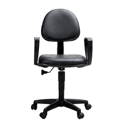 Kursi Staf Savello ergonomis dengan fitur gaslift, synchro mechanism, dan kaki nylon kokoh untuk kenyamanan serta efisiensi kerja di Kantorku.