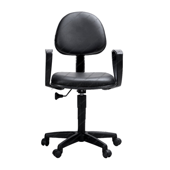 Kursi Staf Savello ergonomis dengan fitur gaslift, synchro mechanism, dan kaki nylon kokoh untuk kenyamanan serta efisiensi kerja di Kantorku.