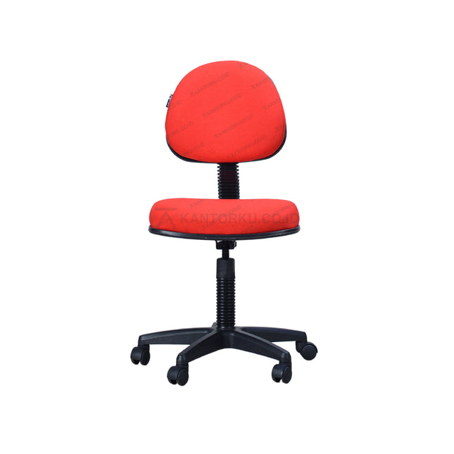 Kursi Staf Savello ergonomis dengan fitur gaslift, synchro mechanism, dan kaki nylon kokoh untuk kenyamanan serta efisiensi kerja di Kantorku.