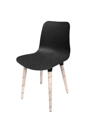 Kursi HighPoint ROSE 7033 A3 dengan dudukan moulded tahan cuaca dan kaki kayu maple elegan — kantorku.