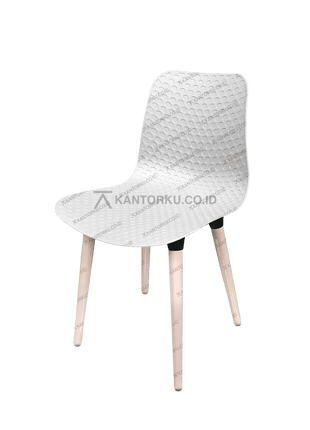 Kursi tahan cuaca HighPoint ROSE 7033 A3 dengan kaki kayu maple berwarna natural — kantorkudotcodotid.
