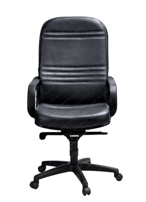 Kursi Kantor Savello Royal HKC dengan desain klasik dan sandaran tinggi ergonomis, menghadirkan kenyamanan dan profesionalitas di Kantorku.
