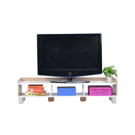 Rak TV Lunar RTV 120 Warna natural untuk interior hangat