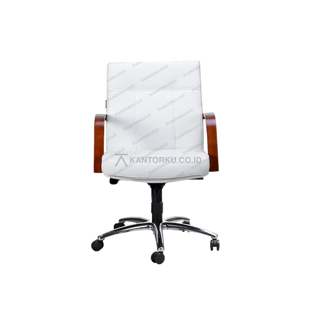 Kursi direktur Savello Ruby LCA elegan kaki aluminium – Kantorku