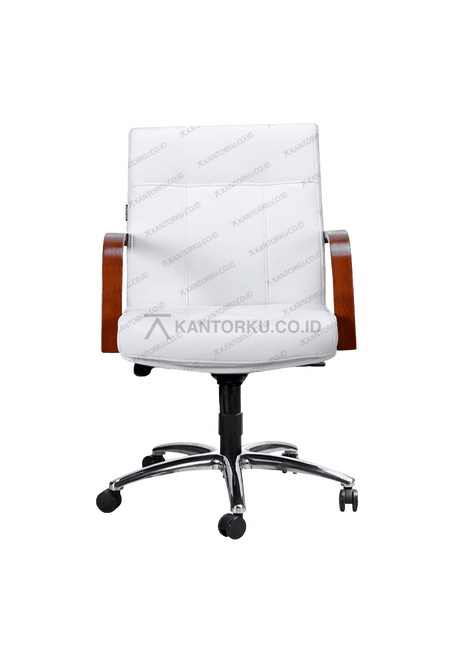 Kursi manajer Savello Ruby LKCA elegan kaki aluminium – Kantorku