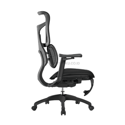Kursi kerja Sihoo premium dengan desain ergonomis untuk postur sehat – Tersedia di Kantorku.
