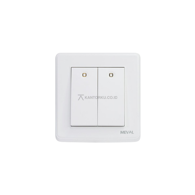 Saklar MEVAL NOVA SS5 W22 2 Gang Two Way Modern