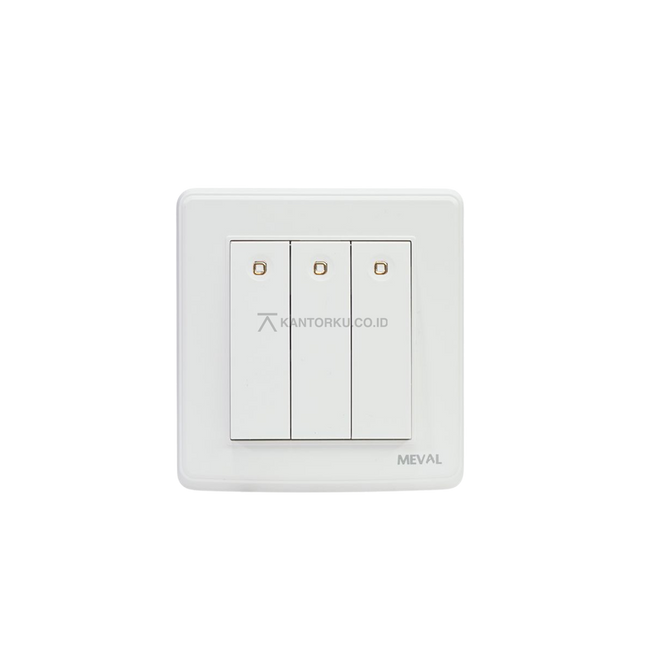 Saklar MEVAL HERA SS5 W31 3 Gang Minimalis Modern