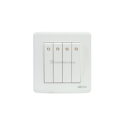 Saklar MEVAL NOVA SS5 W41 Putih Elegan untuk Rumah