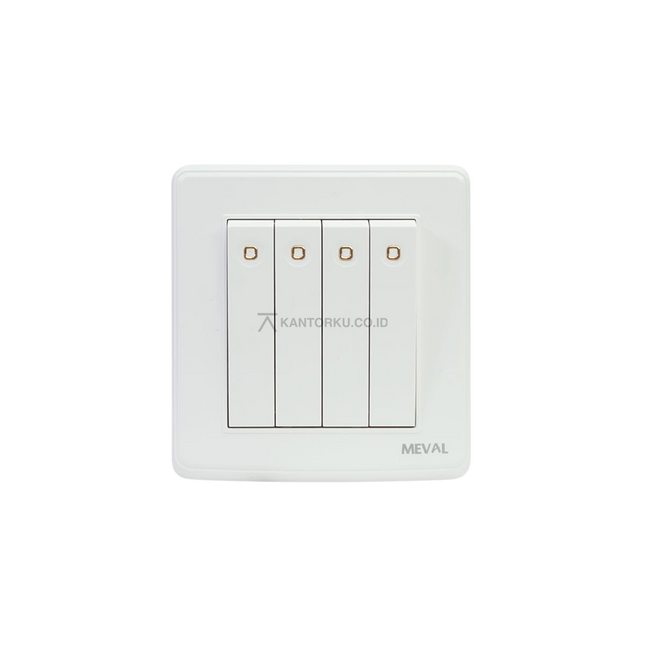 Saklar MEVAL NOVA SS5 W41 Putih Elegan untuk Rumah