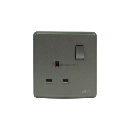 Saklar MEVAL NYX SK3 YAC Abu-Abu Minimalis Modern
