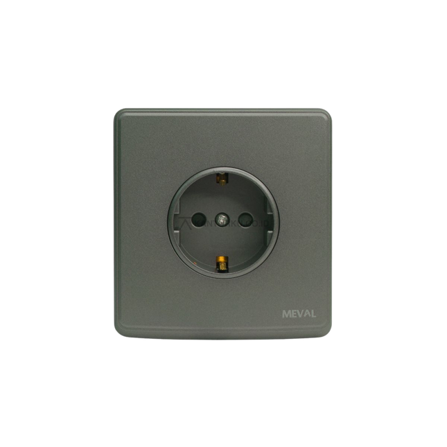 Stop Kontak MEVAL NYX SO3 YP2 Warna Grey Elegan