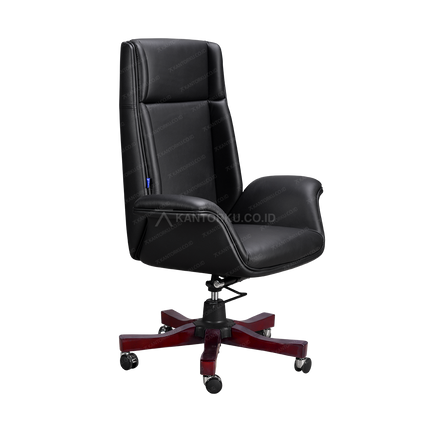 Kursi eksekutif Salvador I WD Leather dengan bahan kulit premium dari kantorku.co.id