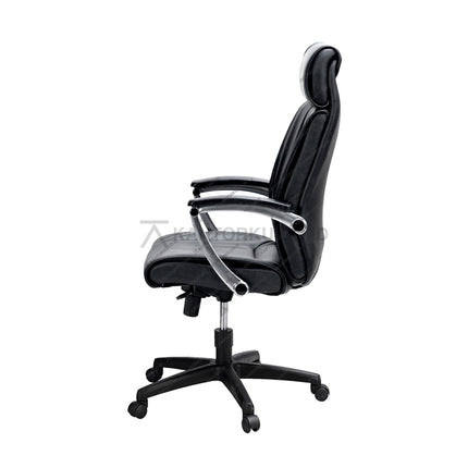 Savello Salvo HKC Leather kursi kantor premium dengan sistem hidrolik pengatur tinggi dan lapisan kulit asli di Kantorku.