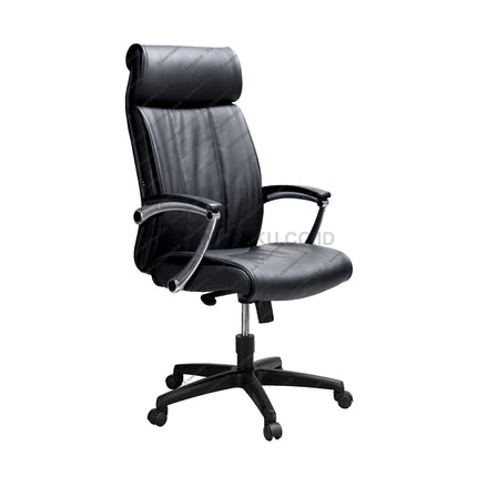 Kursi kerja Savello Salvo HKC Leather bergaya mewah dengan sandaran tinggi dan mekanisme HDT ergonomis di kantorku.co.id.