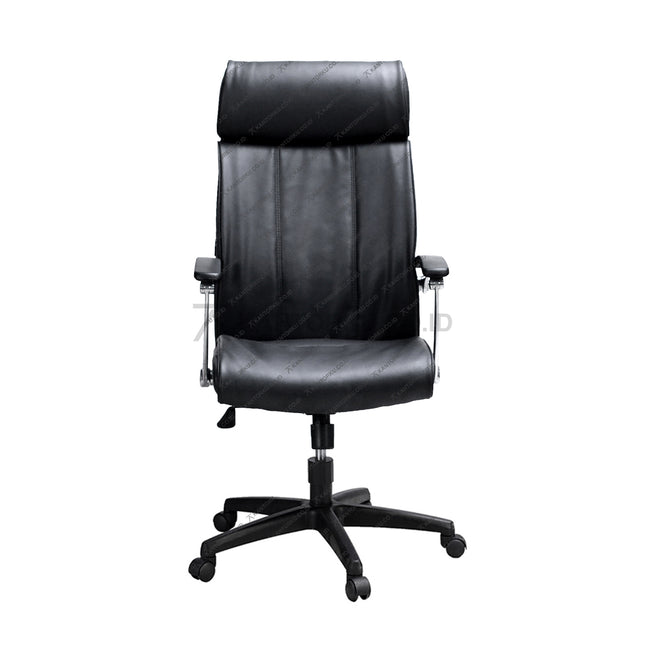 Kursi Direktur Savello dengan sandaran lengan Polyurethane berfinishing gloss dan fitur gaslift ergonomis di Kantorku.