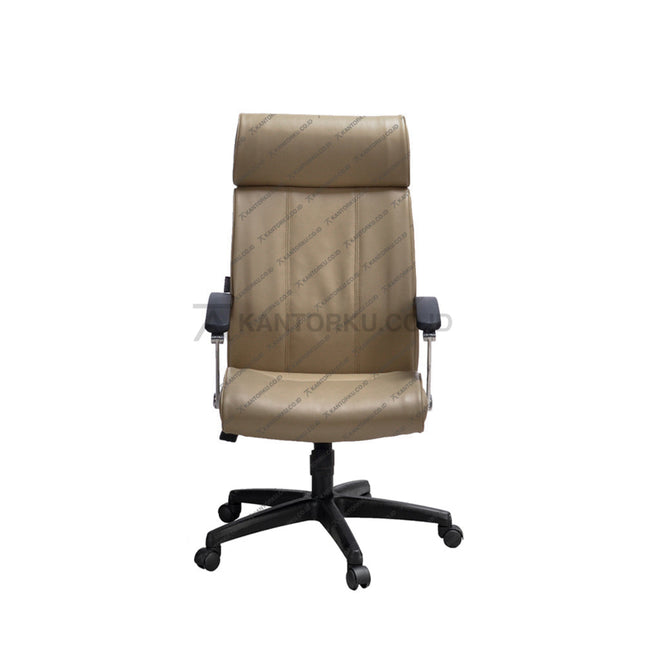 Savello kursi direktur ergonomis dengan sandaran lengan polyurethane dan fitur gaslift presisi untuk pemimpin profesional di Kantorku