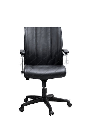 Kursi Manager Savello dengan desain elegan, sandaran Polyurethane berfinishing gloss, dan fitur gaslift ergonomis di Kantorku.