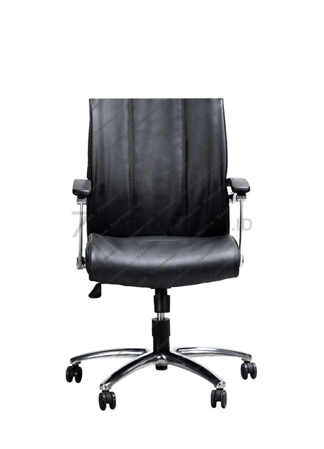 Kursi kantor Savello Manager premium dengan tampilan profesional dan pengaturan tinggi fleksibel di kantorku.co.id.