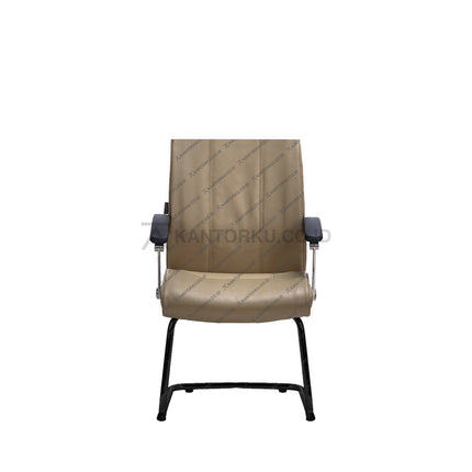 Savello kursi rapat ergonomis dengan kaki chrome cantilever dan sandaran nyaman untuk ruang kantor modern di Kantorku.