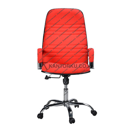 Kursi kantor Subaru Classic Series berdesain klasik elegan dengan armrest chrome dan bantalan empuk