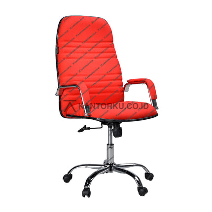 Subaru Classic Office Chair dengan rangka kaki chrome kokoh dan fitur tilting control 45 derajat.