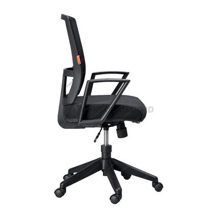 Kursi Kantor Ergonomis - Kursi Kerja desain Minimalis - Ecos - Kursi Staff - Kursi Karyawan - kursi dengan roda, sandaran lengan, dan tuas hidrolik
