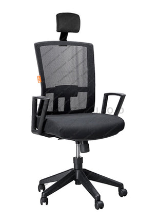 Kursi Kantor Ergonomis - Kursi Kerja desain Minimalis - Ecos - Kursi Staff - Kursi Karyawan - kursi dengan roda, sandaran lengan, dan tuas hidrolik