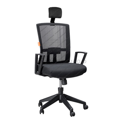 Kursi Kantor Ergonomis - Kursi Kerja desain Minimalis - Ecos - Kursi Staff - Kursi Karyawan - kursi dengan roda, sandaran lengan, dan tuas hidrolik
