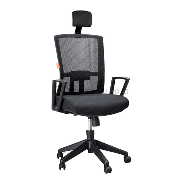 Kursi Kantor Ergonomis - Kursi Kerja desain Minimalis - Ecos - Kursi Staff - Kursi Karyawan - kursi dengan roda, sandaran lengan, dan tuas hidrolik