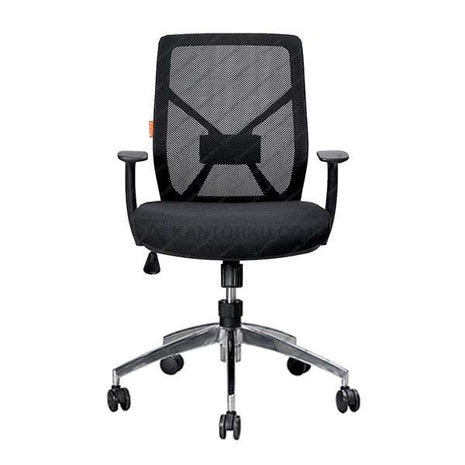 Kursi Kantor Ergonomis - Kursi Kerja desain Minimalis - Ecos - Kursi Staff - Kursi Karyawan - kursi dengan roda, sandaran lengan, dan tuas hidrolik
