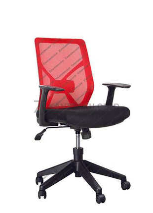Kursi Kantor Ergonomis - Kursi Kerja desain Minimalis - Ecos - Kursi Staff - Kursi Karyawan - kursi dengan roda, sandaran lengan, dan tuas hidrolik