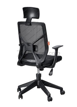 Kursi Kantor Ergonomis - Kursi Kerja desain Minimalis - Ecos - Kursi Staff - Kursi Karyawan - kursi dengan roda, sandaran lengan, dan tuas hidrolik