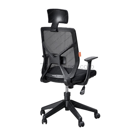 Kursi Kantor Ergonomis - Kursi Kerja desain Minimalis - Ecos - Kursi Staff - Kursi Karyawan - kursi dengan roda, sandaran lengan, dan tuas hidrolik