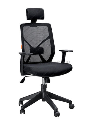 Kursi Kantor Ergonomis - Kursi Kerja desain Minimalis - Ecos - Kursi Staff - Kursi Karyawan - kursi dengan roda, sandaran lengan, dan tuas hidrolik