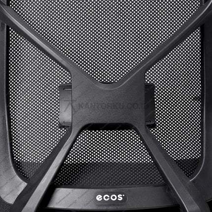 Kursi Kantor Ergonomis - Kursi Kerja desain Minimalis - Ecos - Kursi Staff - Kursi Karyawan - kursi dengan roda, sandaran lengan, dan tuas hidrolik