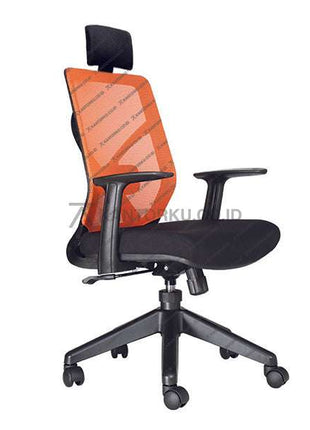 Kursi Kantor Ergonomis - Kursi Kerja desain Minimalis - Ecos - Kursi Staff - Kursi Karyawan - kursi dengan roda, sandaran lengan, dan tuas hidrolik