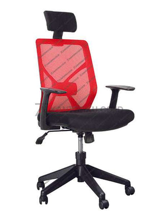 Kursi Kantor Ergonomis - Kursi Kerja desain Minimalis - Ecos - Kursi Staff - Kursi Karyawan - kursi dengan roda, sandaran lengan, dan tuas hidrolik