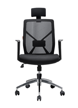kursi kantor mesh Ecos SBM 9901 HA dengan headrest ergonomis modern Tersedia di Kantorku — Furniture Jakarta