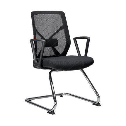 Kursi tamu kantor Ecos SBM 9905 A dengan frame cantilever dan lumbar support